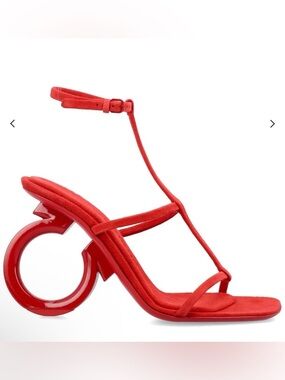 Authentic Ferragamo Elina X5 Suede Sandals Size 6C and 7C- good for wider feet